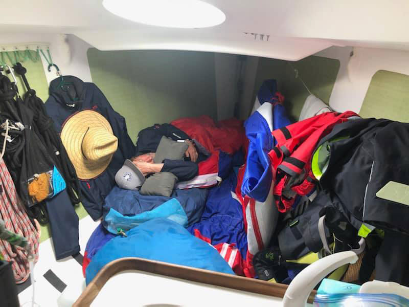 Sleeping on an offshore race boat usually has its compromises. 