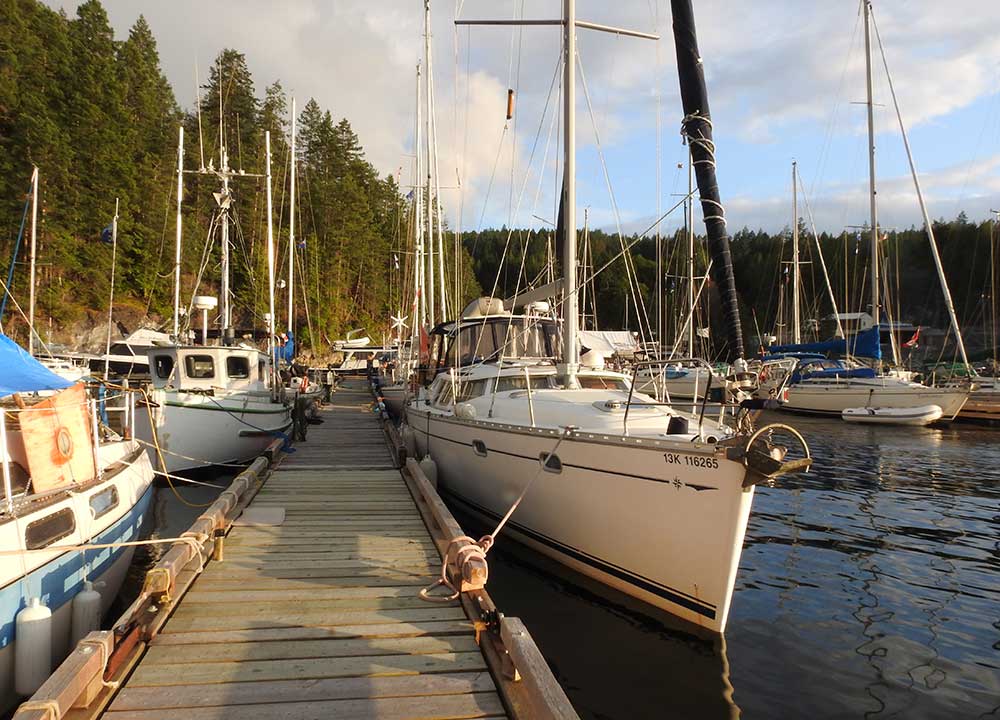 The author loved the eclectic group of fellow cruisers she (distantly) met on the dock!