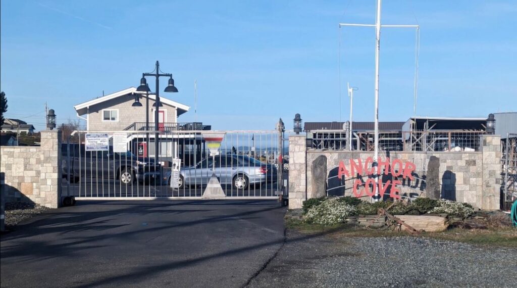 Covered Boat Slip for sale in Anacortes for 50ft Boat 48° North