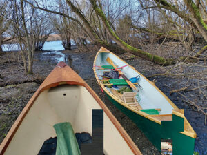 Though it wasn’t easy, getting the boats into the lake was worth the effort.